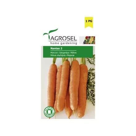 Sárgarépa vetőmag Középkorai Nantes2 5g