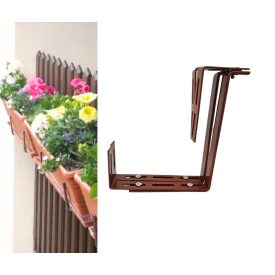 Balkonláda tartó világosbarna 1 pár