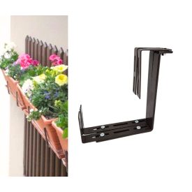 Balkonláda tartó sötétbarna 1 pár