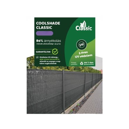 Belátásgátló CoolShade 80% Szürke1,5*10m