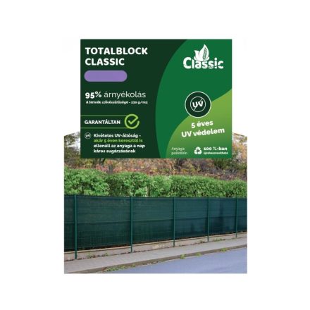 Belátásgátló Totalblock 95% Zöld 1,0*50m