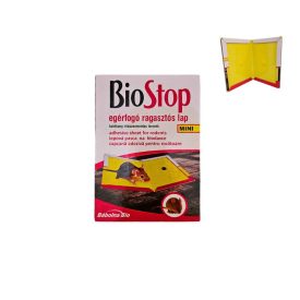BIOSTOP egérfogó rag.lap MINI 12,5*17 cm