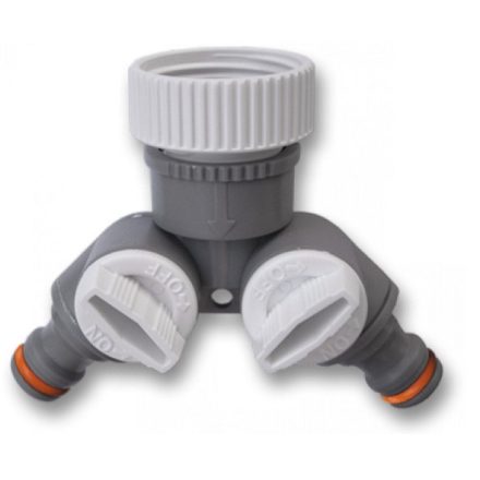 Csapcsatlakozó műanyagnyag Y elágazó zárh. 1" - 3/4"