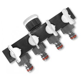   Csapcsatlakozó műanyagnyag 4 elágazó zárh. 1" - 3/4"