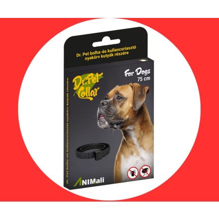 DrPet bolha kullancs riasztó Nyakörv Kutya piros