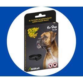 DrPet bolha kullancs riasztó Nyakörv Kutya kék