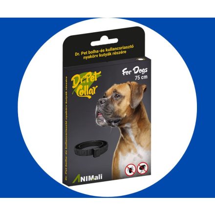 DrPet bolha kullancs riasztó Nyakörv Kutya kék