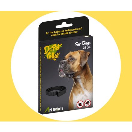 DrPet bolha kullancs riasztó Nyakörv Kutya sárga