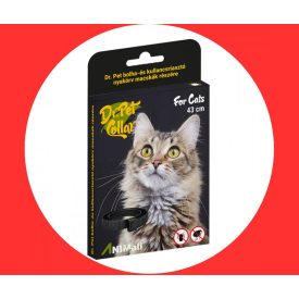 DrPet bolha kullancs riasztó Nyakörv Macska piros
