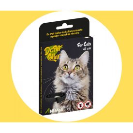 DrPet bolha kullancs riasztó Nyakörv Macska sárga
