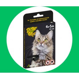 DrPet bolha kullancs riasztó Nyakörv Macska zöld