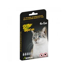 DrPet bolha kullancs riasztó Spot 5 db-os Macska