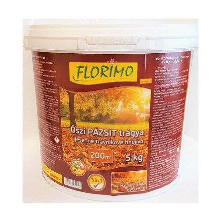 FLORIMO műtrágya Őszi Pázsit /vödör/ 5kg