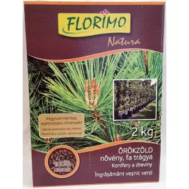   FLORIMO szerves trágya granulátum -Örökzöld, Cserje, Fa 2kg