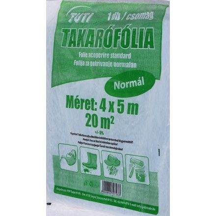 Fólia Takaró normál /vékony/ 4*5m