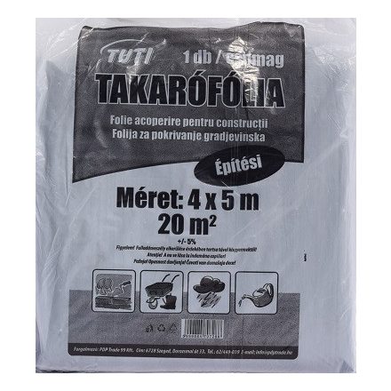 Fólia Takaró építési super 4*5m