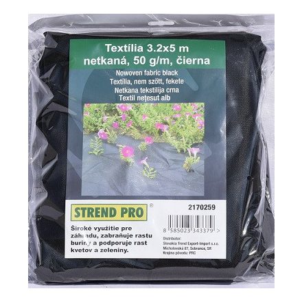 Geotextil 50 g/m2 fekete 3,2 * 5m