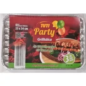 Grilltálca TUTI 23 * 34 cm 3 db-os