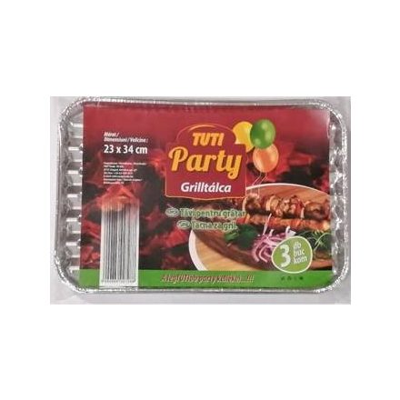 Grilltálca TUTI 23 * 34 cm 3 db-os