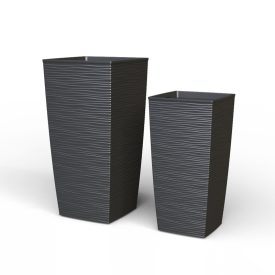 Kaspó - Aurora - antracit 67 cm