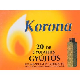 Korona gyufafejes gyujtós /20 db*15 perc/