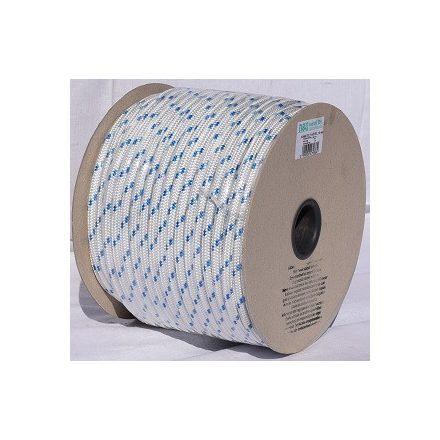 Kötél fonatolt PP 8 mm fehér-kék 100 m
