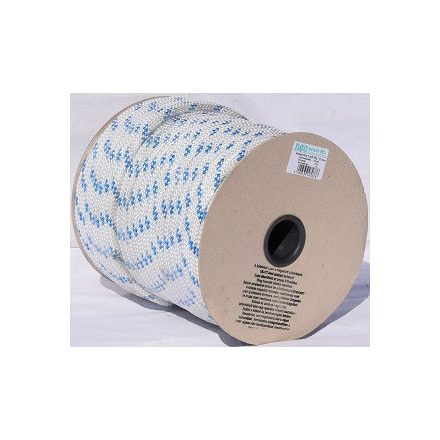 Kötél fonatolt PP 14 mm fehér-kék 50 m