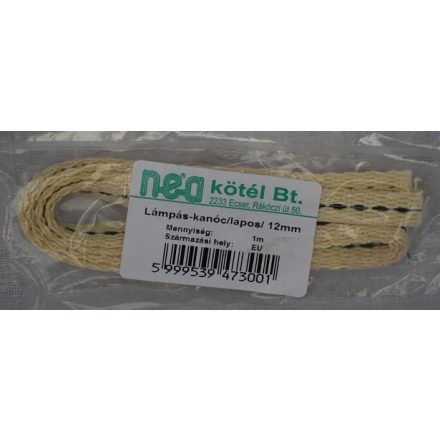 Lámpás - kanóc / lámpabél / 11 mm * 1 m