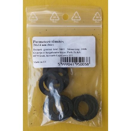 Perm.töm. 20*14 mm bőr 10 db-os