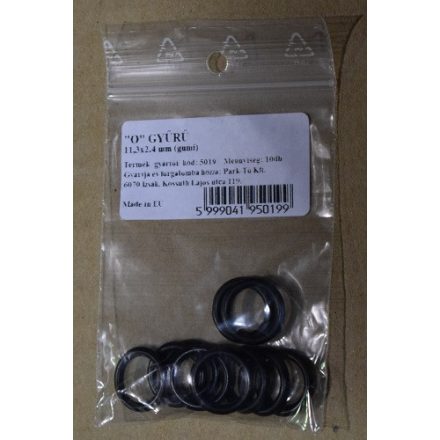 O gyűrű 11,3*2,4 mm gumi 10 db-os