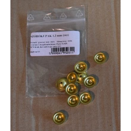 Szórókupak 1,2 mm réz 10 db-os