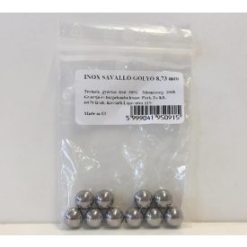 Inox saválló golyó 8,73 mm 10 db-os