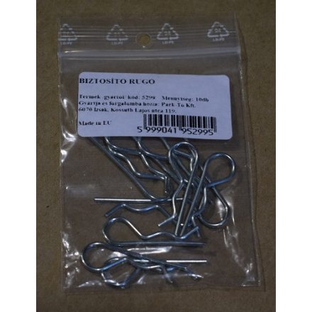 Biztosítórugó 10 db-os