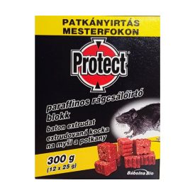 Rágcsálóirtó parafinos blokk Protect 0,3l