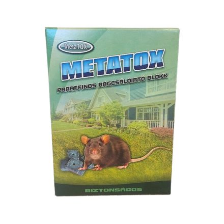 Rágcsálóirtó parafinos blokk Metatox 0,3l