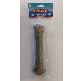 Ruhaszárító kötél 20 m acélbetéttel