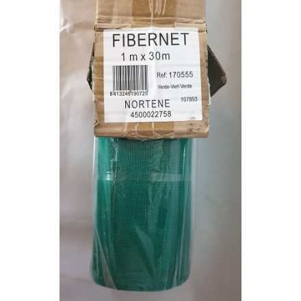 Szúnyogháló üvegsz. Fibernet zöld 1*30m