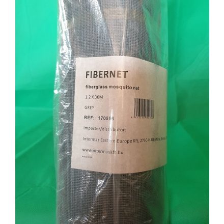 Szúnyogháló üvegsz. Fibernet ezüst 1,2*30m