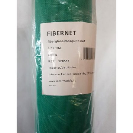 Szúnyogháló üvegsz. Fibernet zöld 1,2*30m