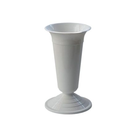 Temetői virágváza Nehezített Fehér 30cm