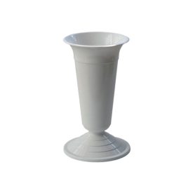Temetői virágváza Nehezített Fehér 35cm