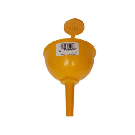 Tölcsér műanyag szűrővel 11 cm