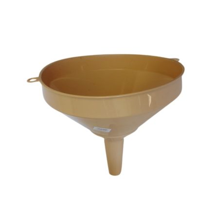 Tölcsér műanyag szűrővel 30 cm