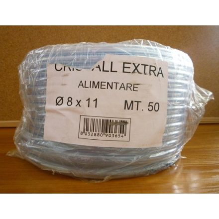 Tömlő - víztiszta 8/11 mm 50 m