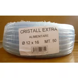 Tömlő - víztiszta 12L6 mm 50 m