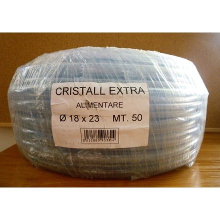 Tömlő - víztiszta 18/23 mm 50 m