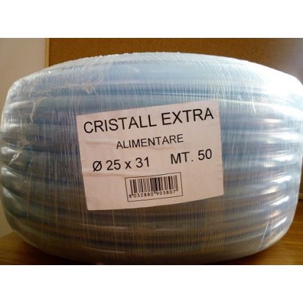 Tömlő - víztiszta 25/31 mm 50 m