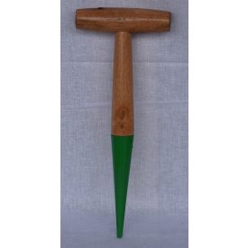 Ültető fúró fa, fém heggyel T-alak