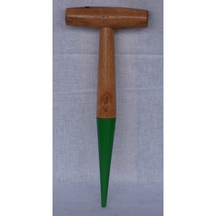 Ültető fúró fa, fém heggyel T-alak