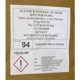 Ventillált kénpor 25kg